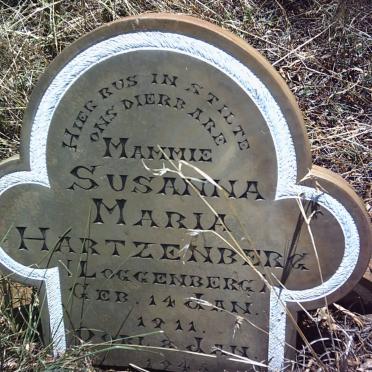 HARTZENBERG Susanna Maria nee LOGGENBERG 1911-1945