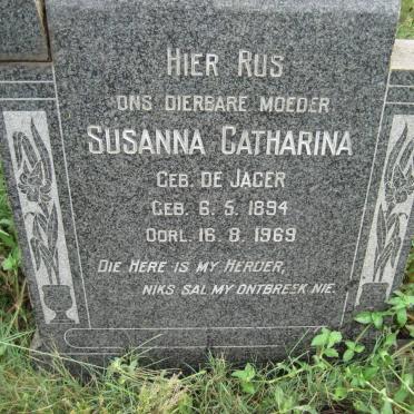 MALAN Pieter 1889-1958 &amp; Susanna Catharina DE JAGER 1894-1969