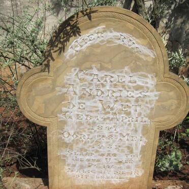 Free State, PARYS district, Wonderbosch 177, Wonderbos farm cemetery