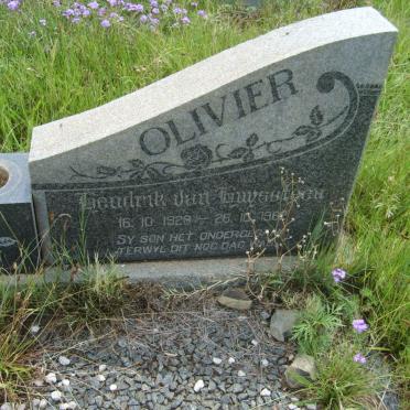 OLIVIER Hendrik Van Huyssteen 1928-1962