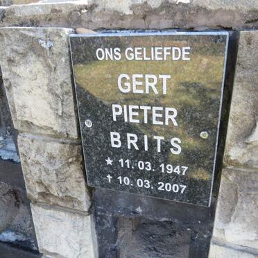 BRITS Gert Pieter 1947-2007