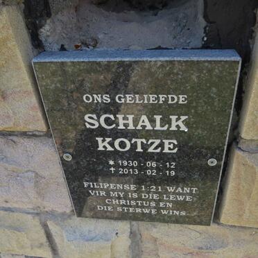 KOTZE Schalk 1930-2013