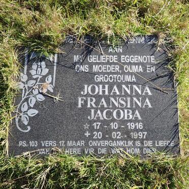 ? Johanna Fransina Jacoba 1916-1997