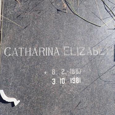 ? Catharina Elizabeth 1887-1981