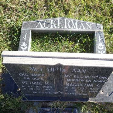 ACKERMAN Petrus H. 1926-2011 & Magrietha S. 1927-1996 :: ACKERMAN Marius 1966-2021_1