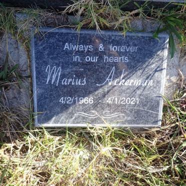 ACKERMAN Marius 1966-2021