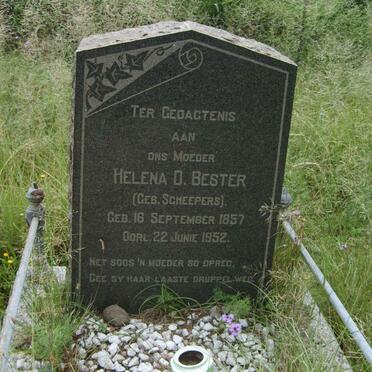 BESTER Helena D. nee SCHEEPERS 1857-1952