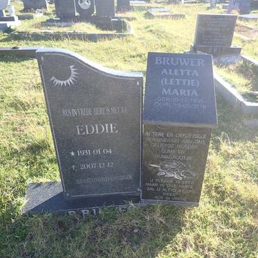 BRUWER Eddie 1931-2007 & Aletta Maria 1935-2018