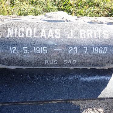 BRITS Nicolaas J. 1915-1980