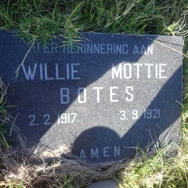 BOTES Willie Mottie 1917-1921