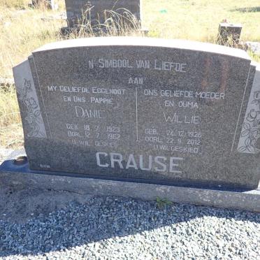 CRAUSE Danie 1923-1962 & Willie 1926-2012