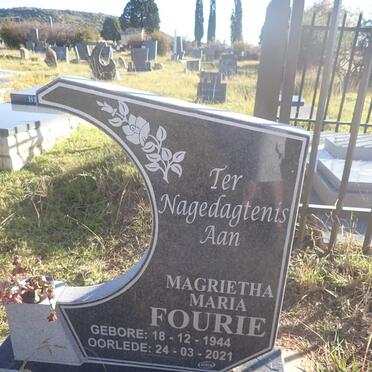 FOURIE Magrietha Maria 1944-2021