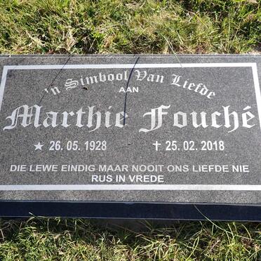FOUCHE Marthie 1928-2018