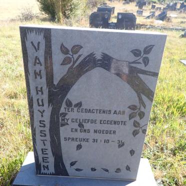 HUYSSTEEN Johanna Aletta, van nee TAYLOR 1923-1972