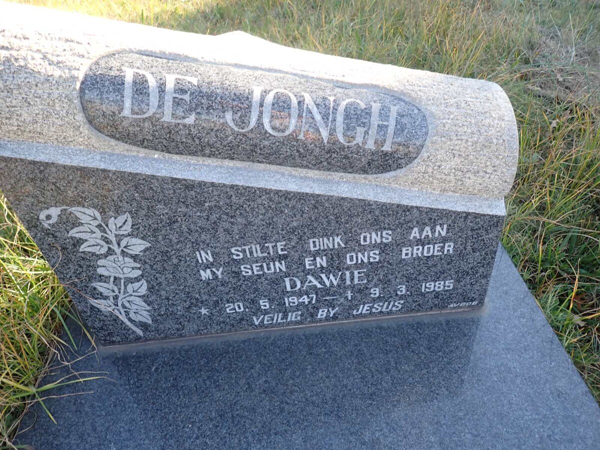 JONGH Dawie, de 1947-1985