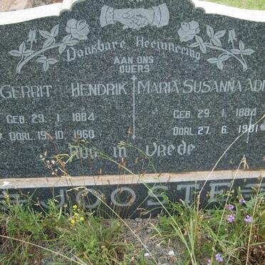 JOOSTE Gerrit Hendrik 1884-1960 &amp; Maria Susanna Adriana 1884-1981