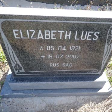 LUES Elizabeth 1921-1970