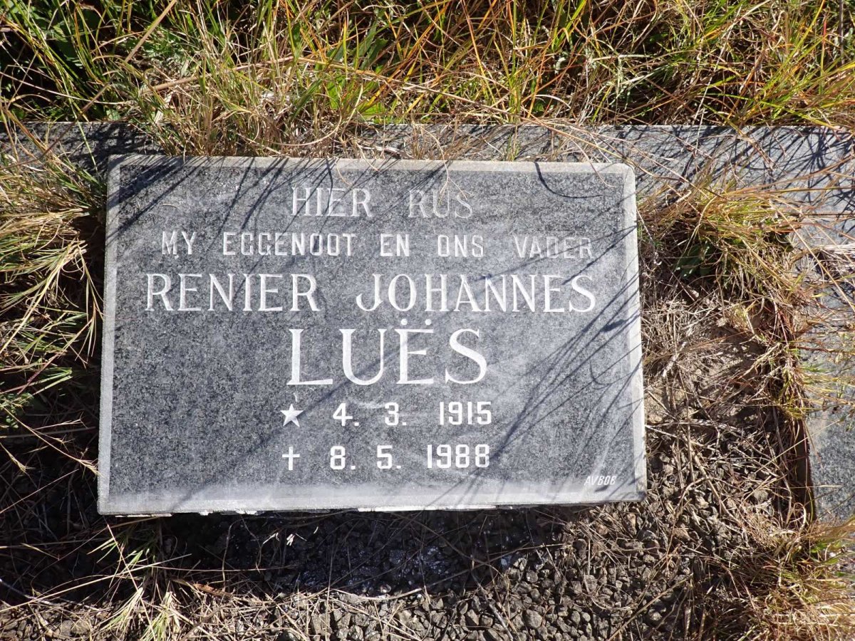 LUES Renier Johannes 1915-1988