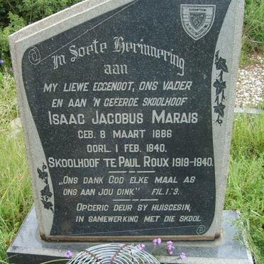 MARAIS Isaac Jacobus 1886-1940