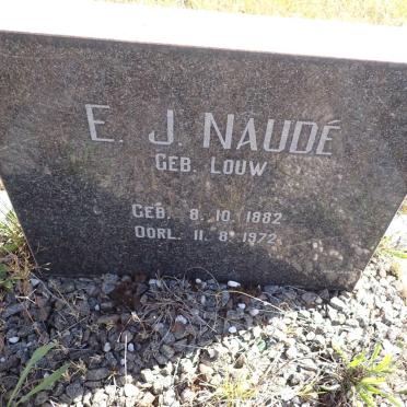 NAUDE E.J. nee LOUW 1882-1972