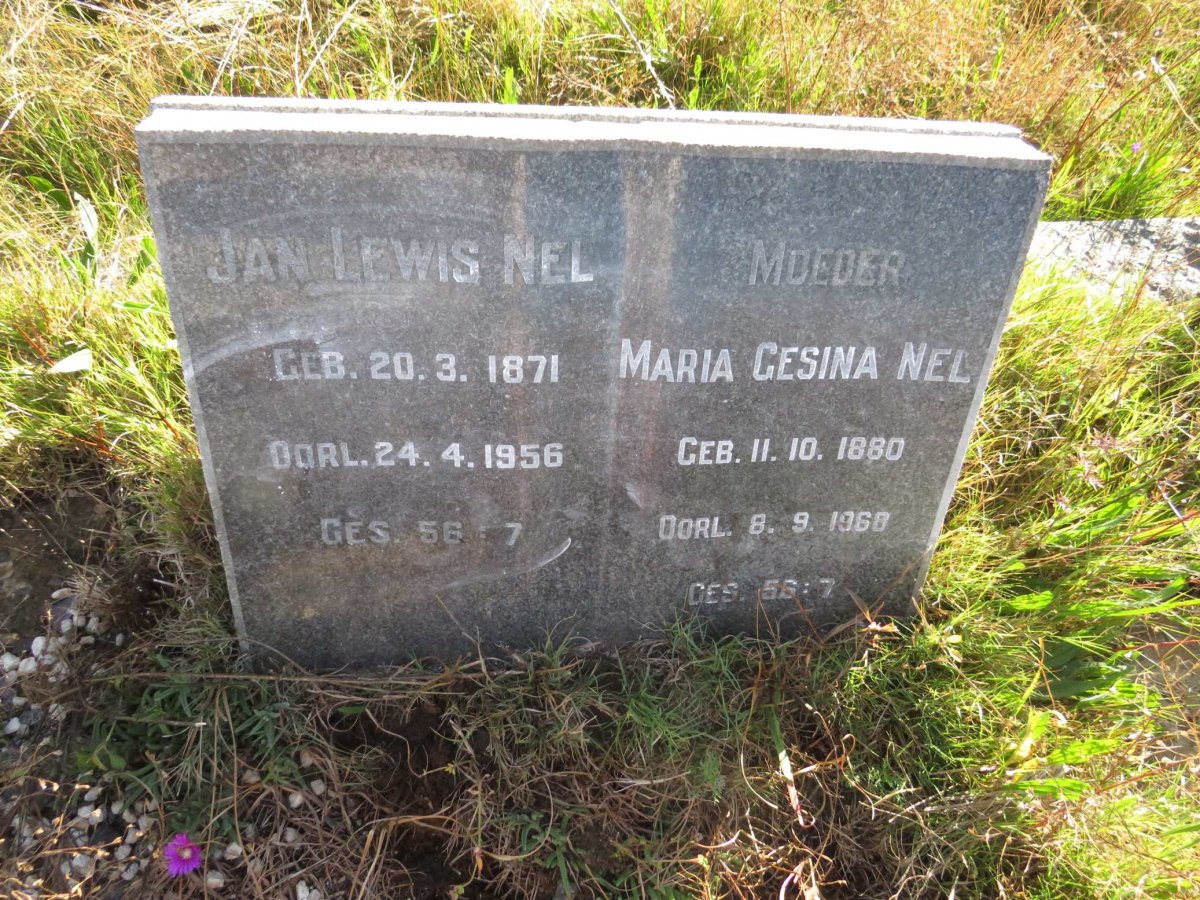 NEL Jan Lewis 1871-1956 &amp; Maria Gesina 1880-1968