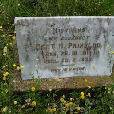PRINSLOO Gert. H. 1910-1939
