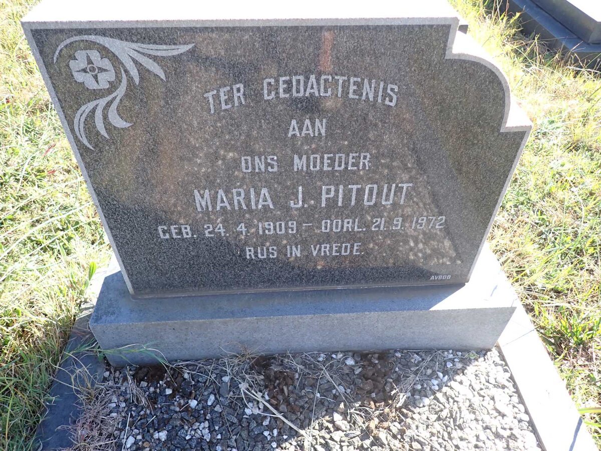 PITOUT Maria J. 1909-1972