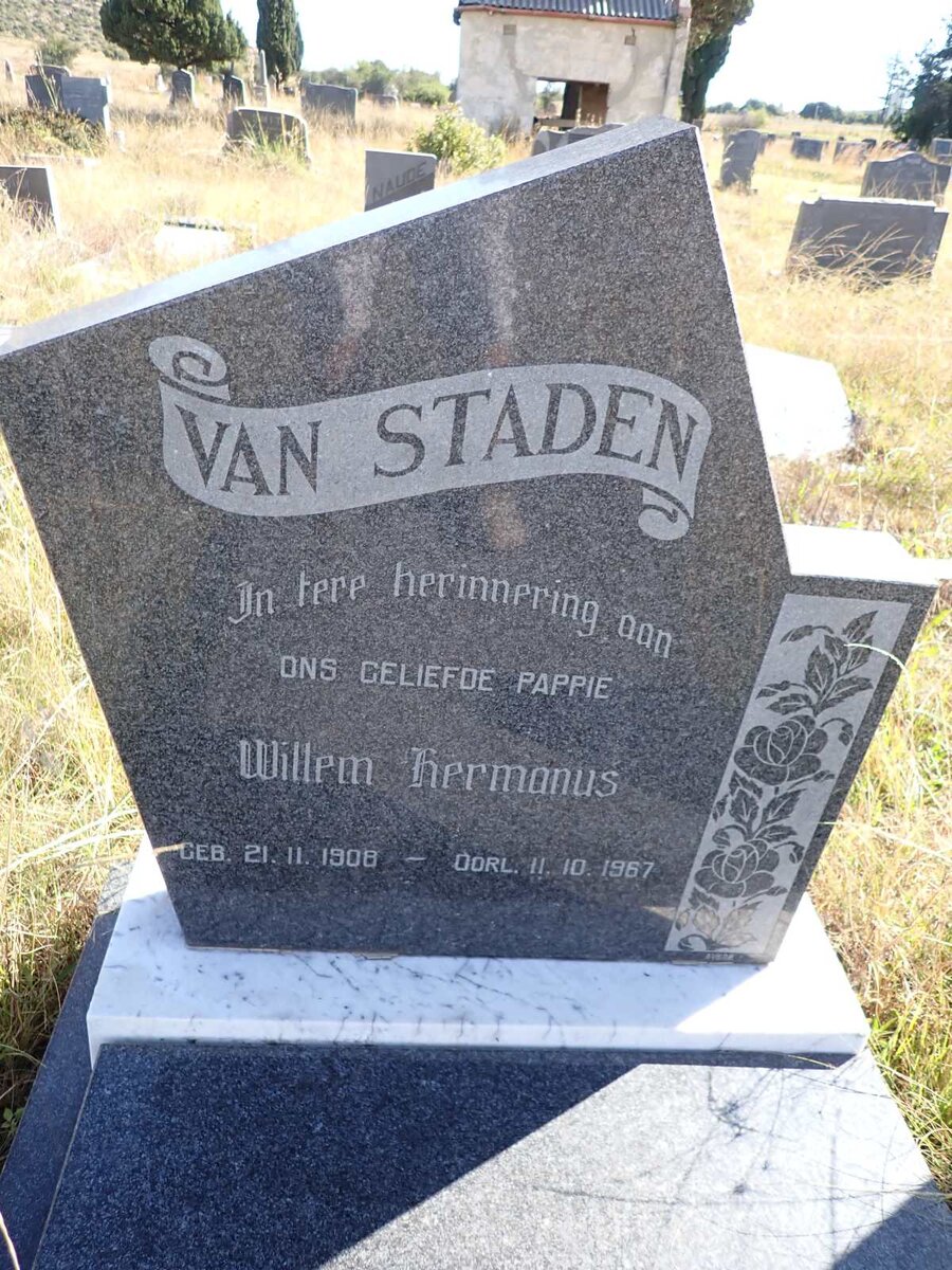 STADEN Willem Hermanus, van 1908-1967