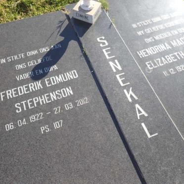 SENEKAL Frederik Edmund Stephenson 1922-2012 & Hendrina Magdalena Elizabeth VOSLOO 1921-1998