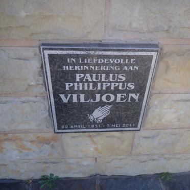 VILJOEN Paulus Philippus 1931-2011
