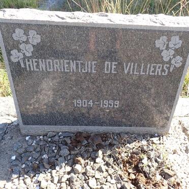 VILLIERS Hendrientjie, de 1904-1959