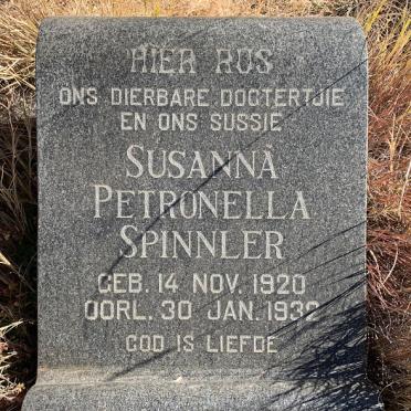 SPINNLER Susanna Petronella 1920-1932