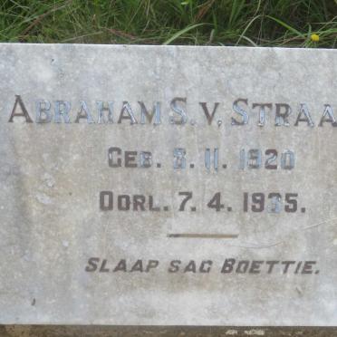 STRAATEN Abraham S., v. 1920-1935