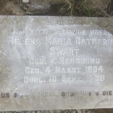 SWART Helena Maria Catharina nee V. RENSBURG 1904-1936