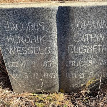 WESSELS Jacobus Hendrik 1858-1945 &amp; Johanna Catrina Elisbetha 1867-1960