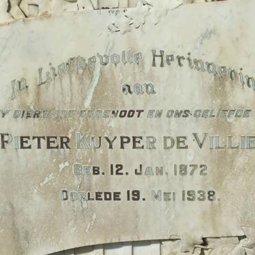 VILLIERS Peter Kuyper, de 1872-1938