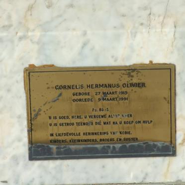 OLIVIER Cornelis Hermanus 1915-1991