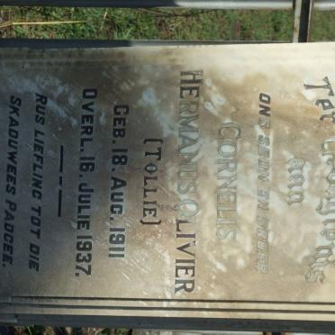 OLIVIER Cornelis Hermanus 1911-1937