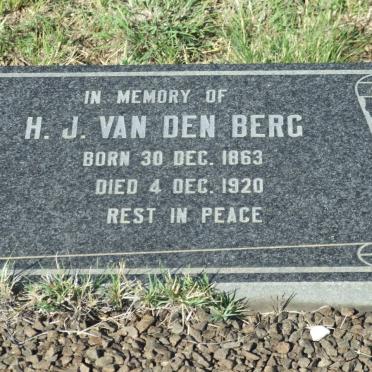 BERG H.J., van den 1863-1920