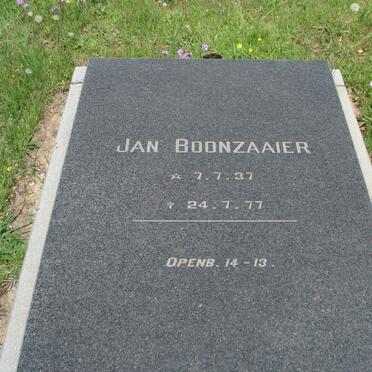 BOONZAAIER Jan 1937-1977