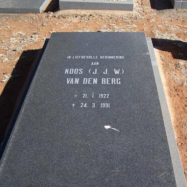 BERG Jacobus Johannes Willem, van den 1922-1991