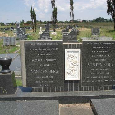 BERG Jacobus Johannes Willem, van den 1895-1975 &amp; Susanna J.W. BESTER 1895-1982