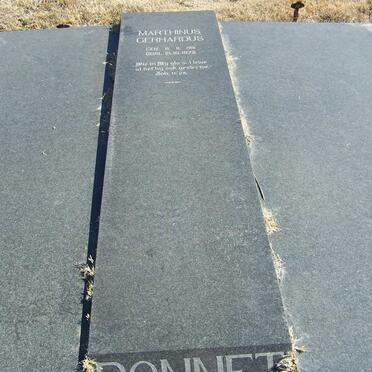 BONNET Marthinus Gerhardus 1911-1972