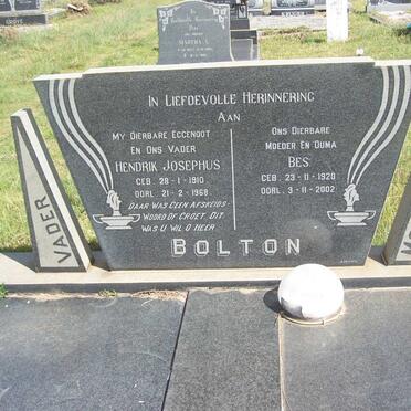 BOLTON Hendrik Josephus 1910-1968 &amp; Bes 1920 - 2002