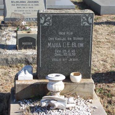 BLOM Maria C.E. 1948-1958 :: BLOM C.J. ?-?