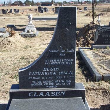 CLAASEN Elsie Catharina nee MULLER 1915-1979