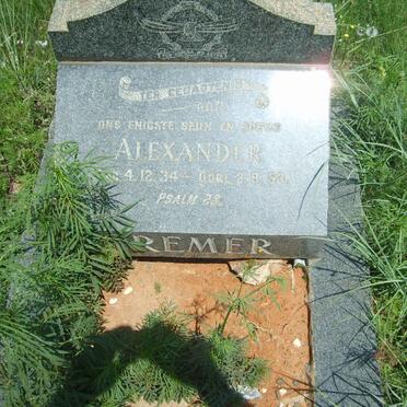 CREMER H.L.W. 1905-1984 :: CREMER Alexander 1934-1953 