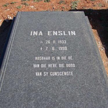 ENSLIN Ina nee CLAASSEN 1933-1990