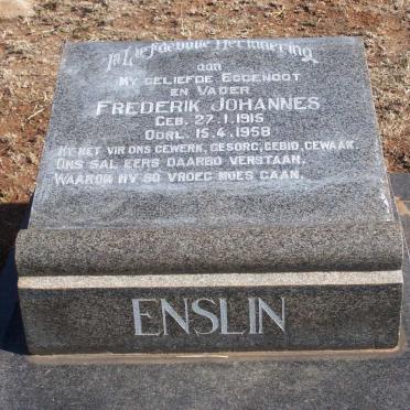 ENSLIN Frederik Johannes 1915-1958