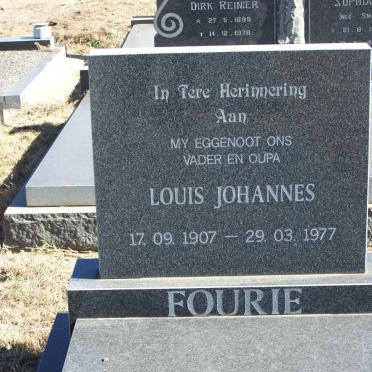 FOURIE Louis Johannes 1907-1977